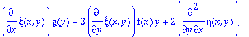TABLE([Case = [[diff(g(y),`$`(y,2)) = 0, diff(xi(x,...