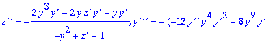 ans2 := TABLE([Constraint = [y^4-2*y^2*`z'`+`z'`^2-...