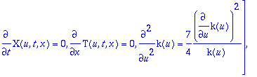 {[Solved = [U(u,t,x) = k(u)*(-diff(T(u,t,x),t)+2*di...