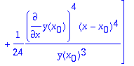 tay_ser := [y(x) = y(x[0])+diff(y(x[0]),x)*(x-x[0])...
