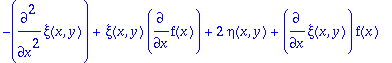 sys := [diff(eta(x,y),x)*f(x)+eta(x,y)*diff(f(x),x)...