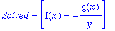TABLE([Pivots = [y <> 0], Case = [[y <> 0, f(x)]], ...