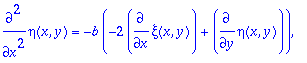 ans := TABLE([1 = TABLE([Solved = [eta(x,y) = 0, xi...