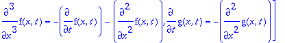 TABLE([Solved = [diff(f(x,t),`$`(x,3)) = -diff(f(x,...